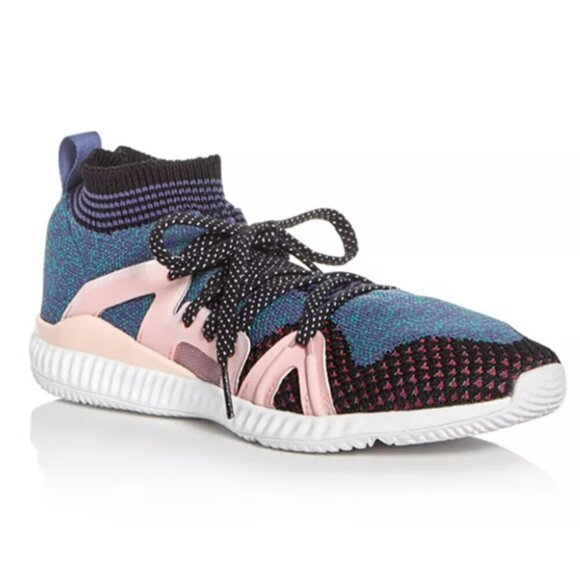 Stella McCartney x Adidas Crazy Train Bounce Sneakers Shoes Aqua Pink Size 8.5 - Picture 1 of 12